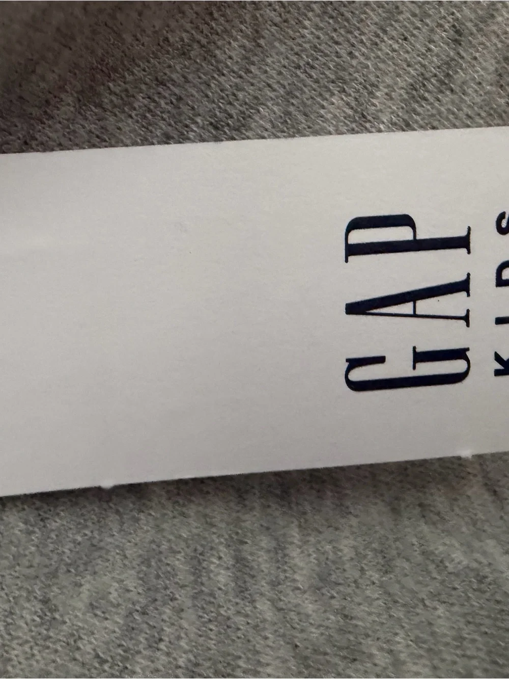 GAP Light Gray Zip Hoodie with black/navy  Logo